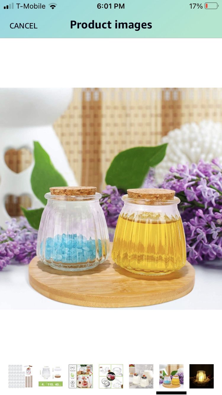 Mini Yogurt Jars 40 Pack, 4 oz Glass Pudding Favor Jars with Cork Lids and PE Lids, Glass Pudding jars, Glass Containers , Mason Jar Wedding Favors Ho