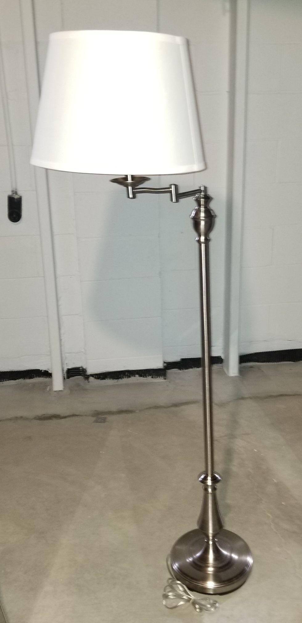 Silver floor lamp