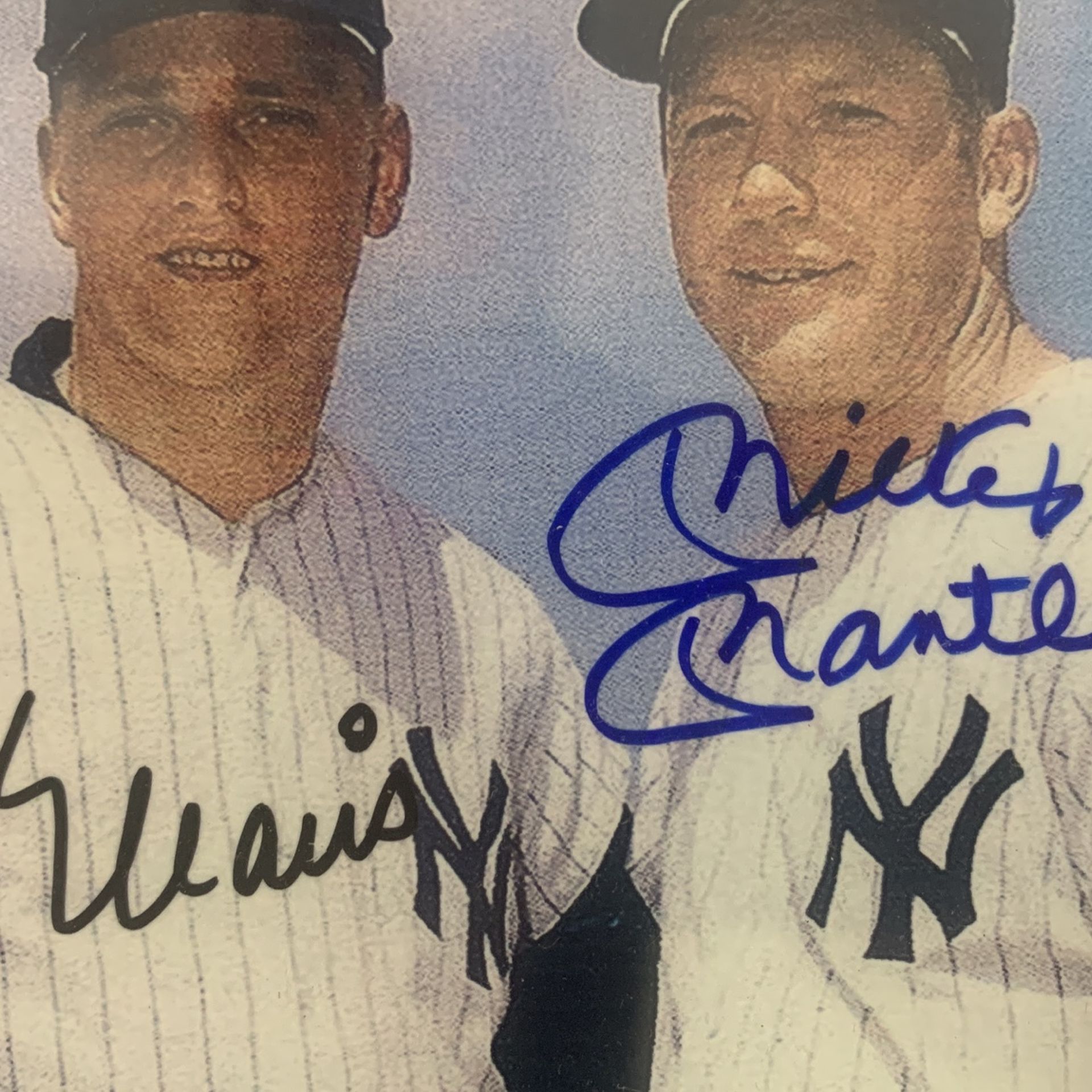 Roger Maris And Mickey Mantle Autograph Photo