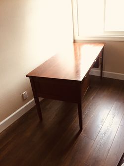 Desk, Solid Wood With 4 Drawers  Thumbnail