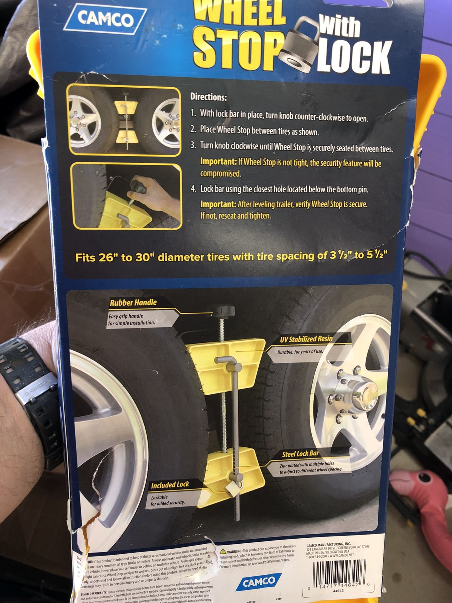 Trailer Tire Chock Locks