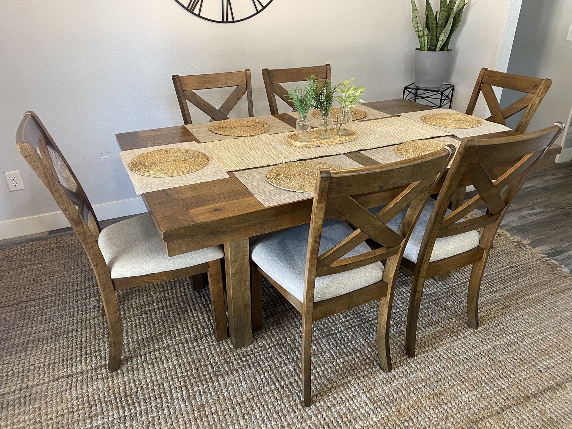 New Farmhouse Style Dining Set