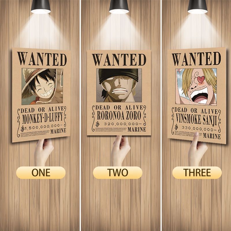 Anime One Piece 3D Poster Novelty