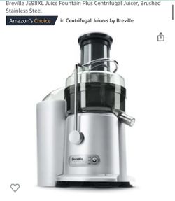Juicer - Breville JE98XL Juice Fountain Plus Centrifugal Juicer, Brushed Stainless Steel Thumbnail