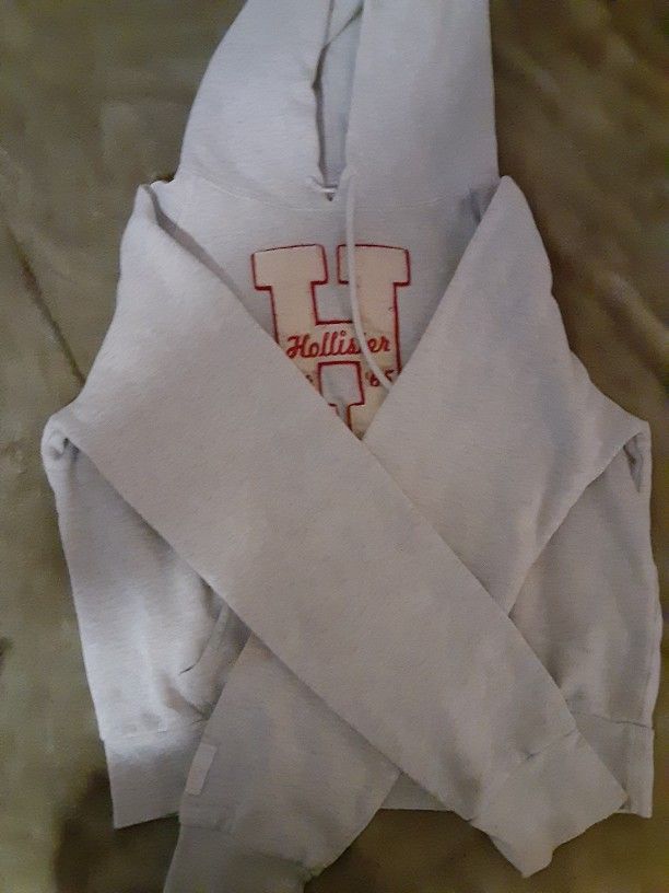 Pink and Light Grey HOLLISTER Hoodie
