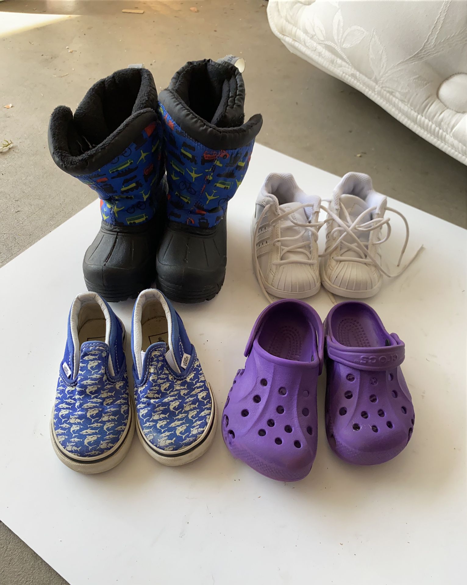 Toddler Boy Size 6 Bundle ( Adidas, Northside, Vans, Crocks)