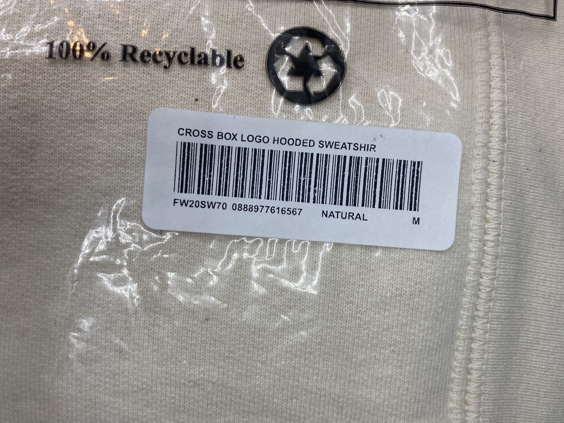 Supreme Cross Box Logo Hooded Sweatshirt Size Medium