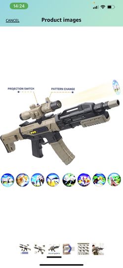 KANKOJO Toy Guns,Electric Gun for Nerf Guns Bullets,Foam Darts DIY Guns,Projection Gun Toy with Sound and Light, Soft Foam Gun Toys as Gifts for Kids  Thumbnail
