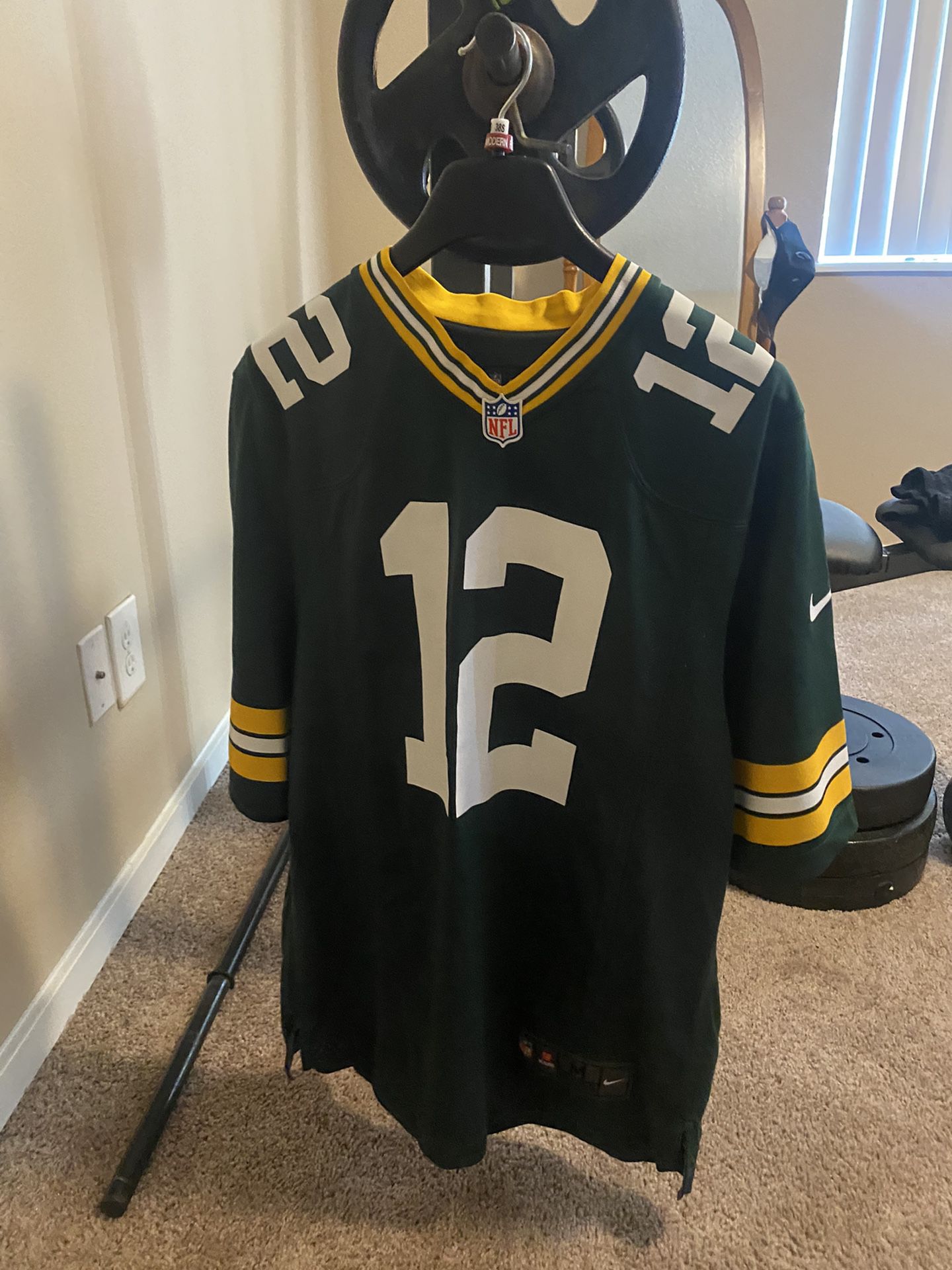 Authentic Medium Green Bay Packers #12 Jersey! 