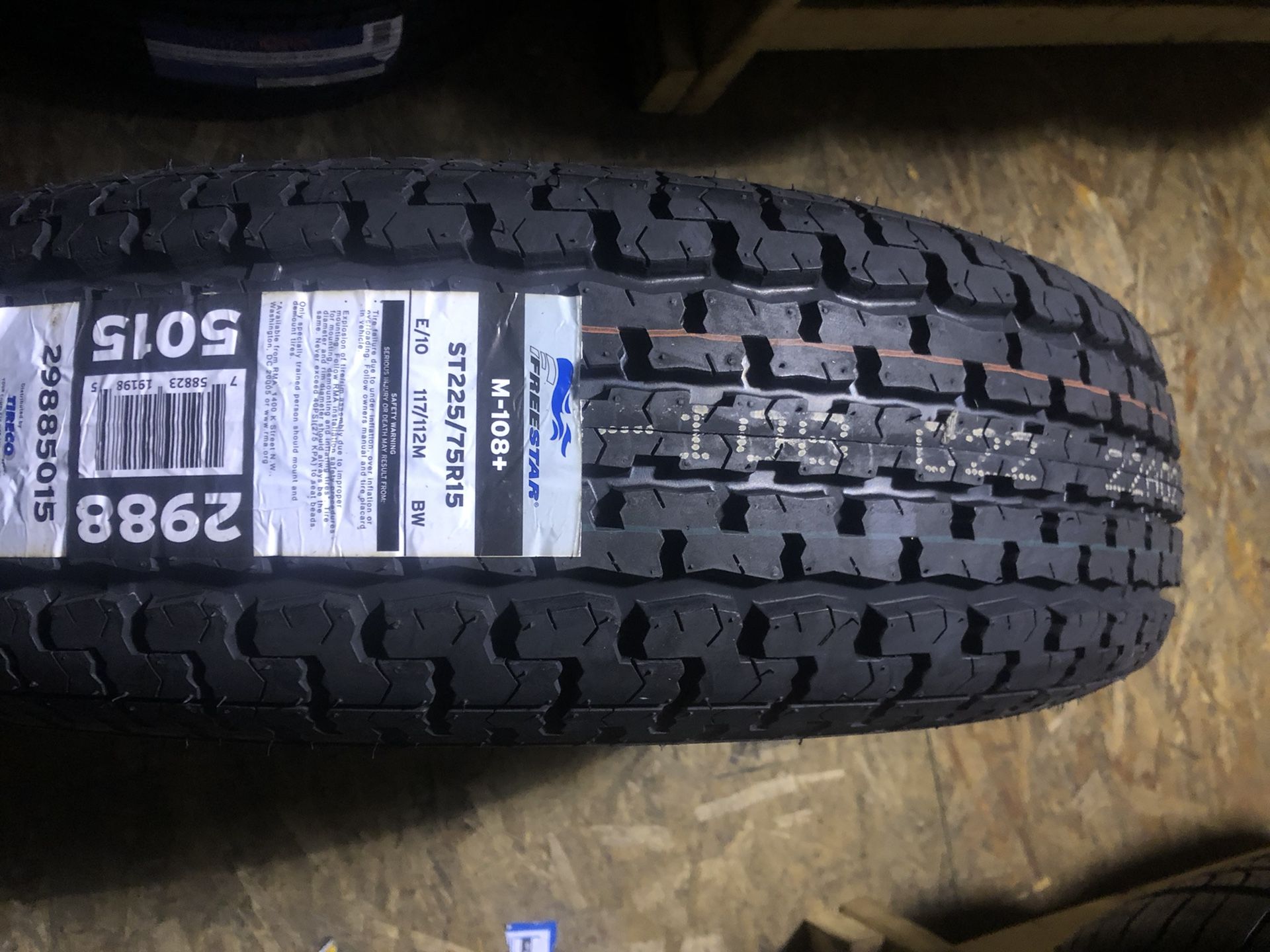 BRAND NEW ST 225 75 15 Trailer tires for only $85 each with FREE INSTALL!!!