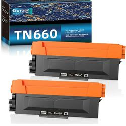 GOTOBY TN-660 TN-630 Compatible Toner Cartridge Replacement for Brother TN660 TN630 TN 660 TN 630 Work with HL-L2380DW HL-L2320D HL-L2300D HL-L2340DW  Thumbnail