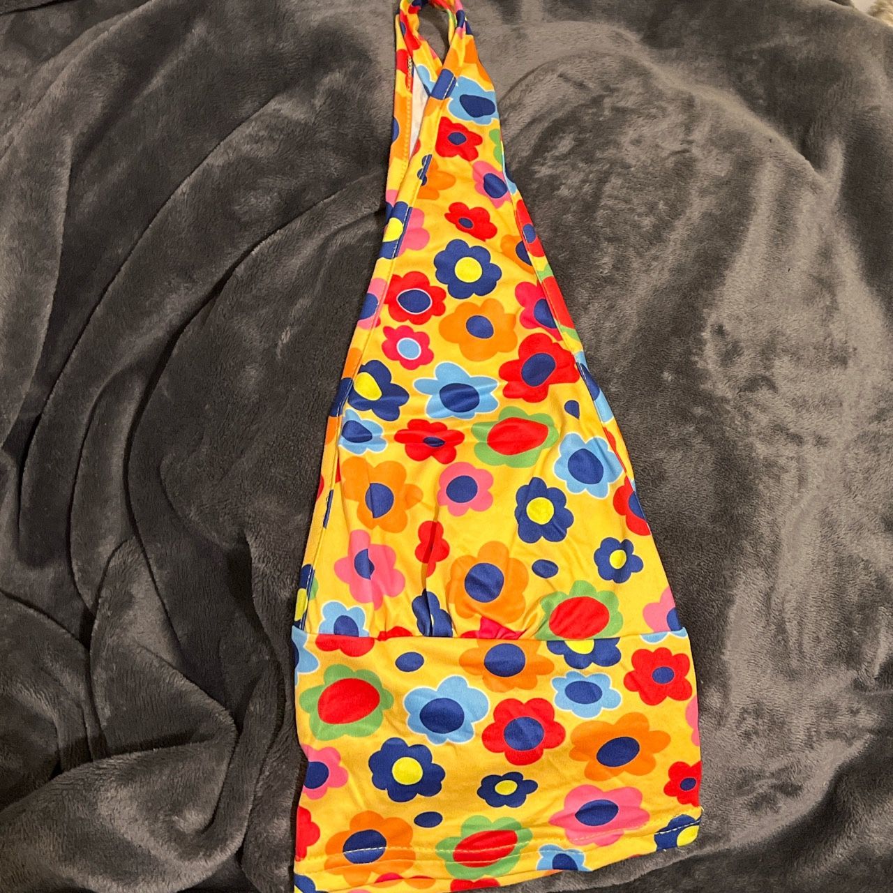 flora print halter top
