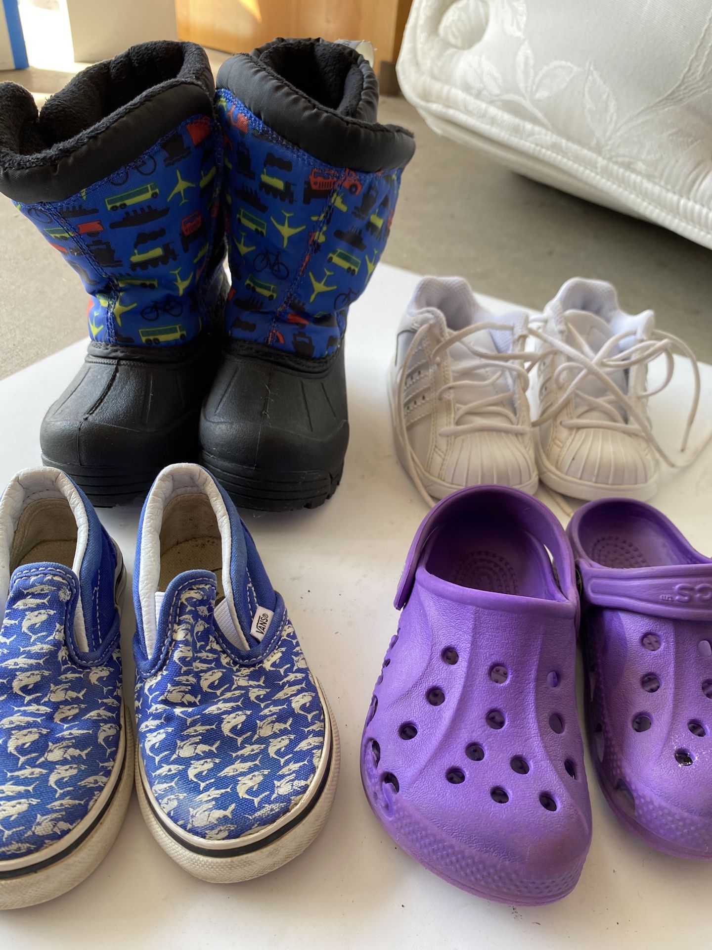 Toddler Boy Size 6 Bundle ( Adidas, Northside, Vans, Crocks)