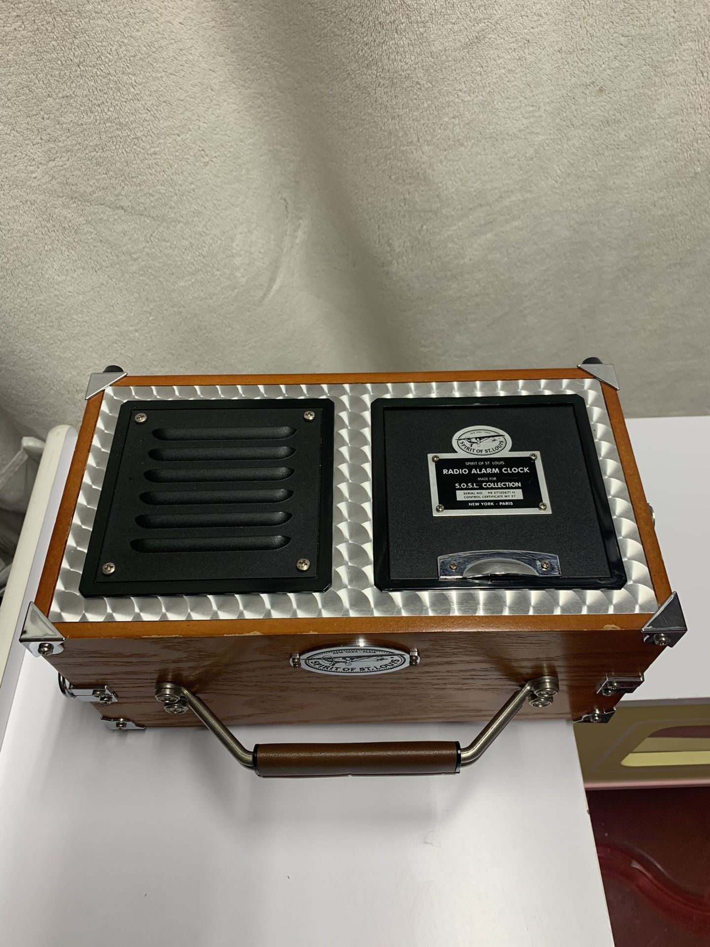 Spirit of St. Louis alarm clock radio