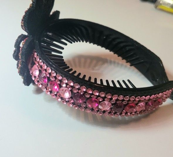 Pink Floral Flower Hair Bun Pin Hairpin Clip Claw Gift