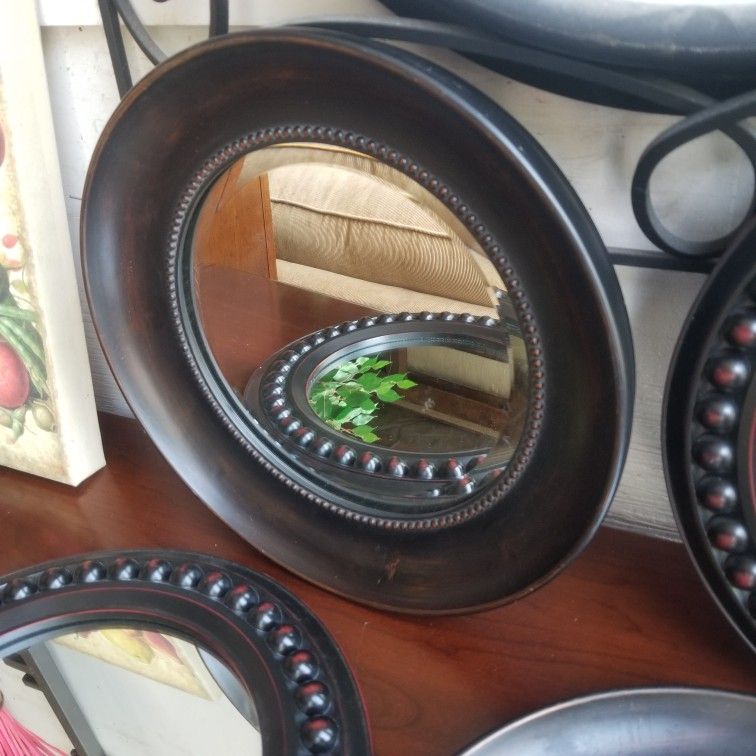 4 Pewter Mirrors