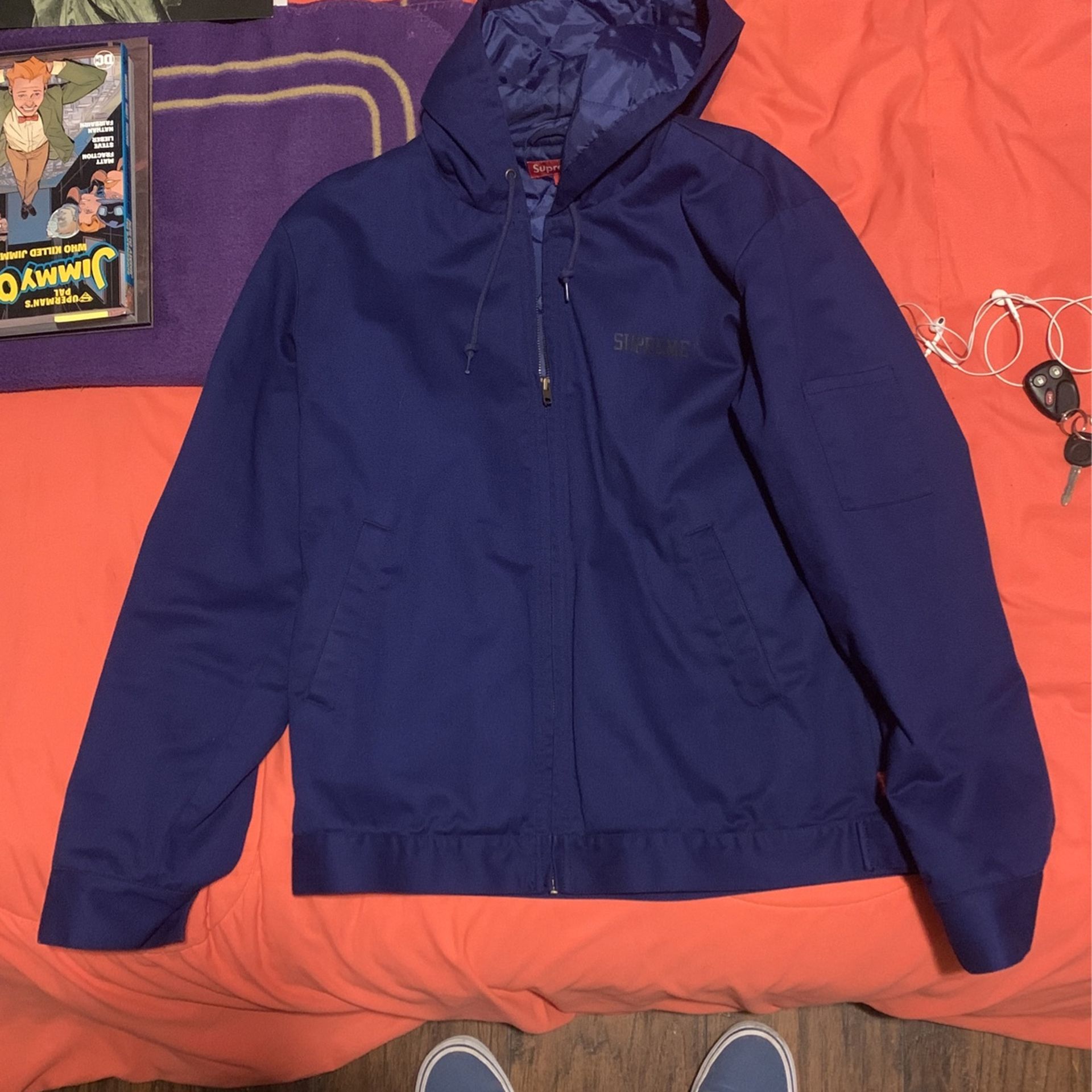 Supreme Hooded Work Jacket Raymond Pettibon