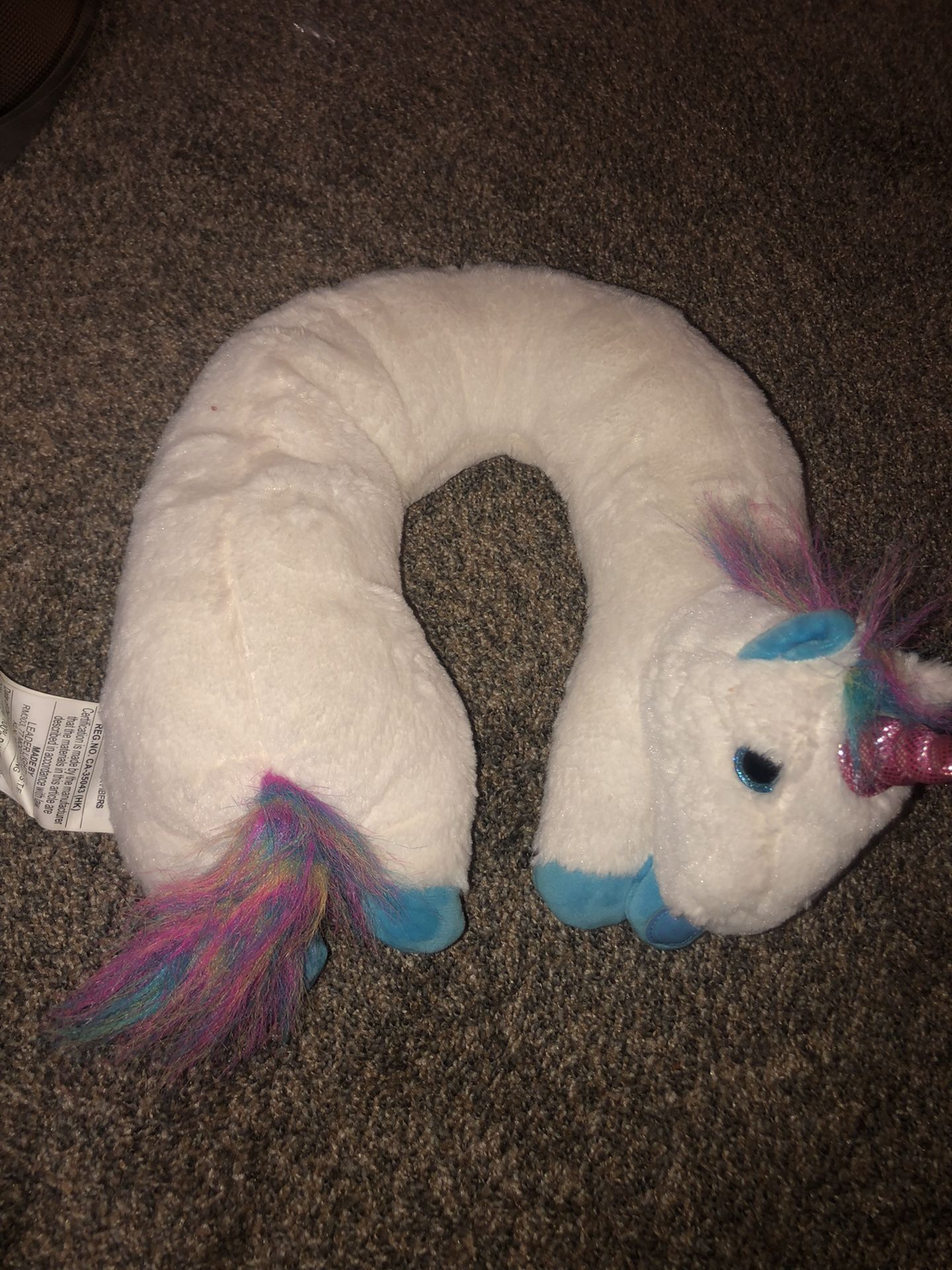 Kids Unicorn Neck Pillow