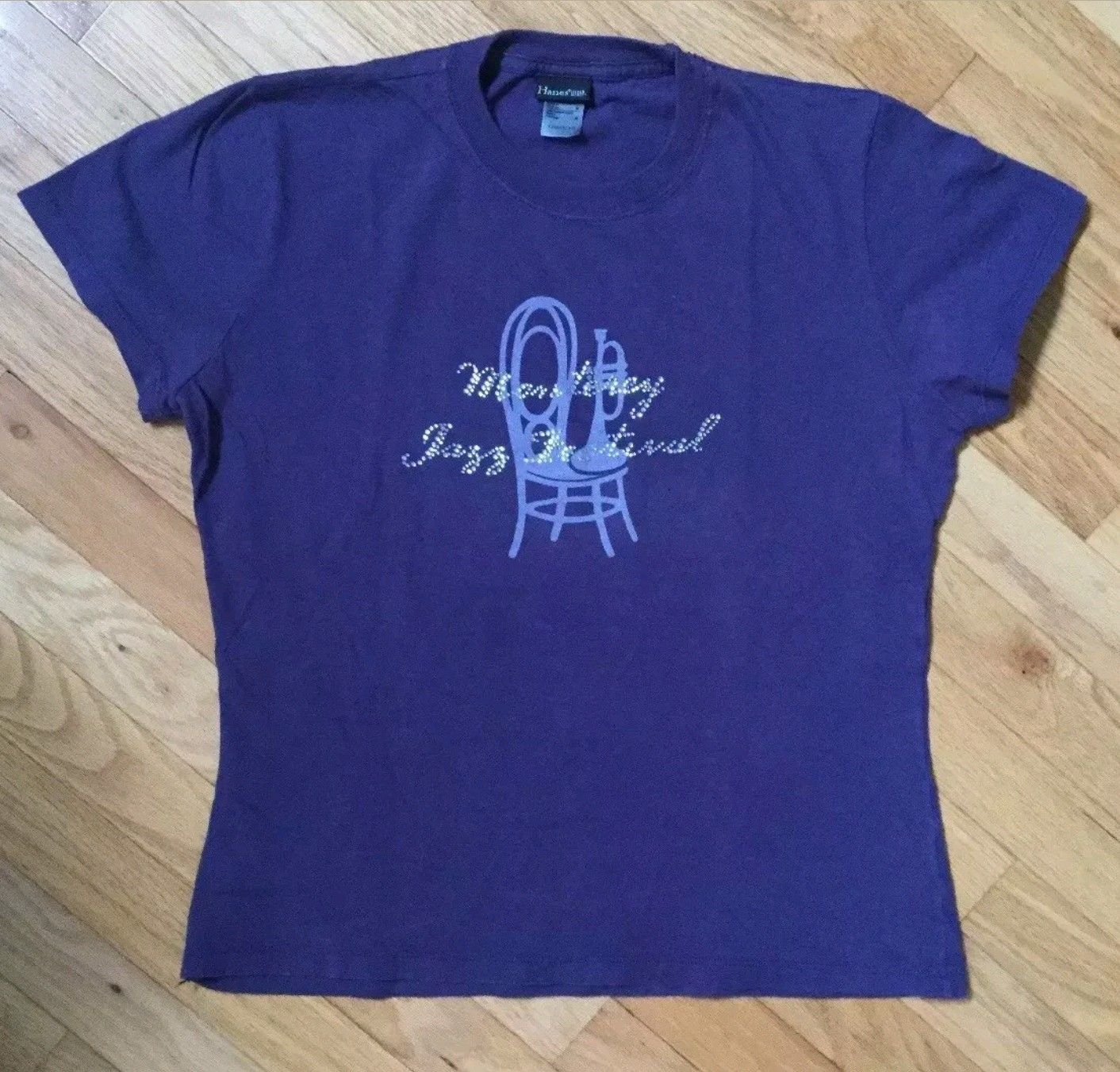 Monterey Jazz Festival women’s t shirt with logo and jewels