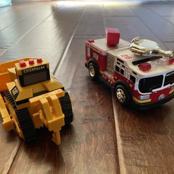 Fire truck & CAT Excavator Thumbnail