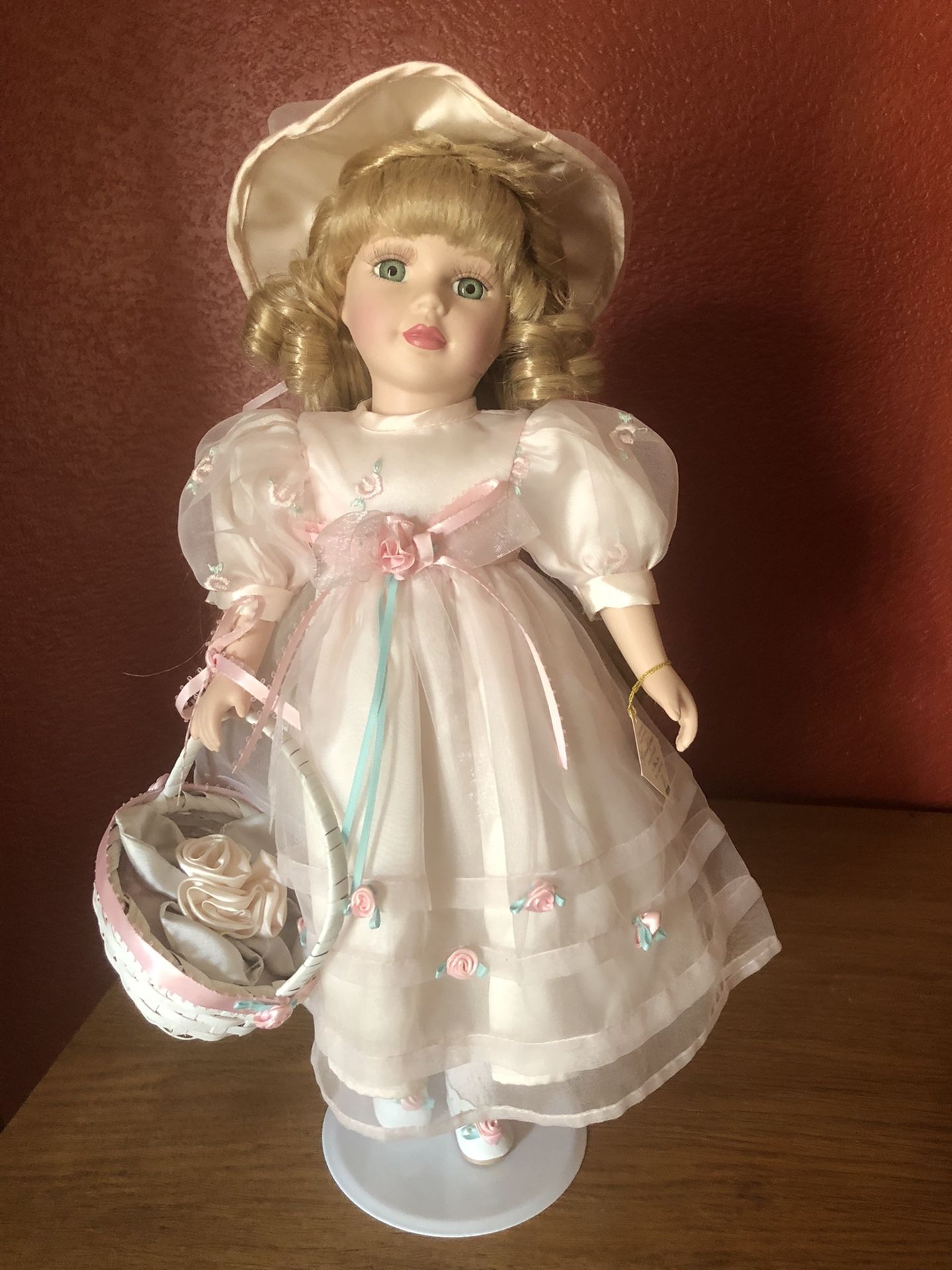 Porcelain Dolls 16 “ and 6” tall