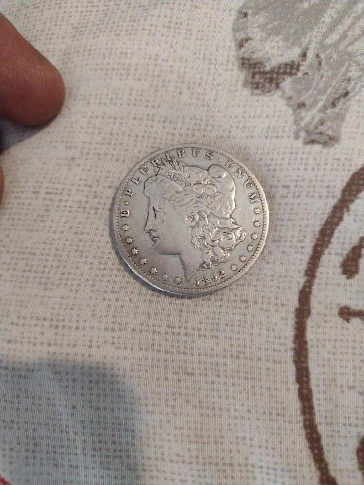 1892 S Morgan Dollar AU-58 RARE!!!