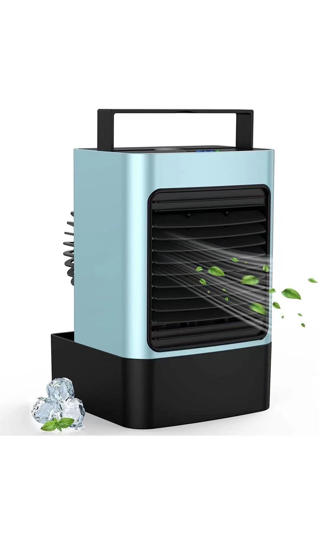 Personal Air Cooler, 5000mAh Rechargeable Battery Operated 60°&120° Auto Oscillation, Portable Air Conditioner Fan with 3 Wind Speeds & 2 Refrigeratio