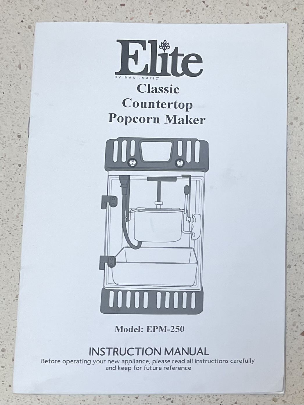Elite Tabletop Mini Popcorn Machine