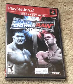 Brand New Wwe Smackdown Vs Raw 06 Ps2 For Sale In Wichita Ks Offerup