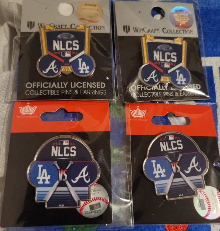 DODGERS VS BRAVES NLCS PINS