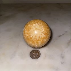 Orange Calacite Sphere  Thumbnail