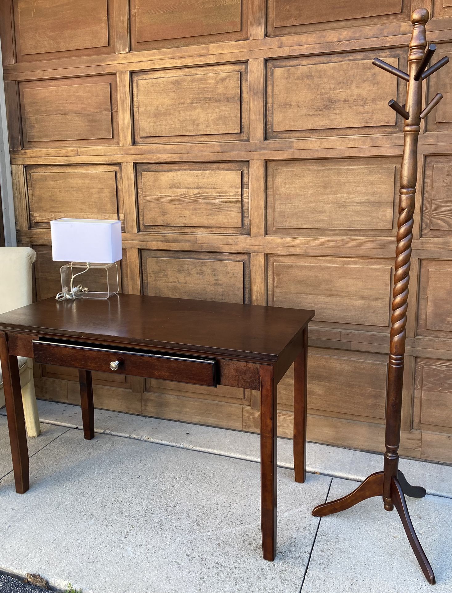 Desk/Chair / Lamp / Coat Rack