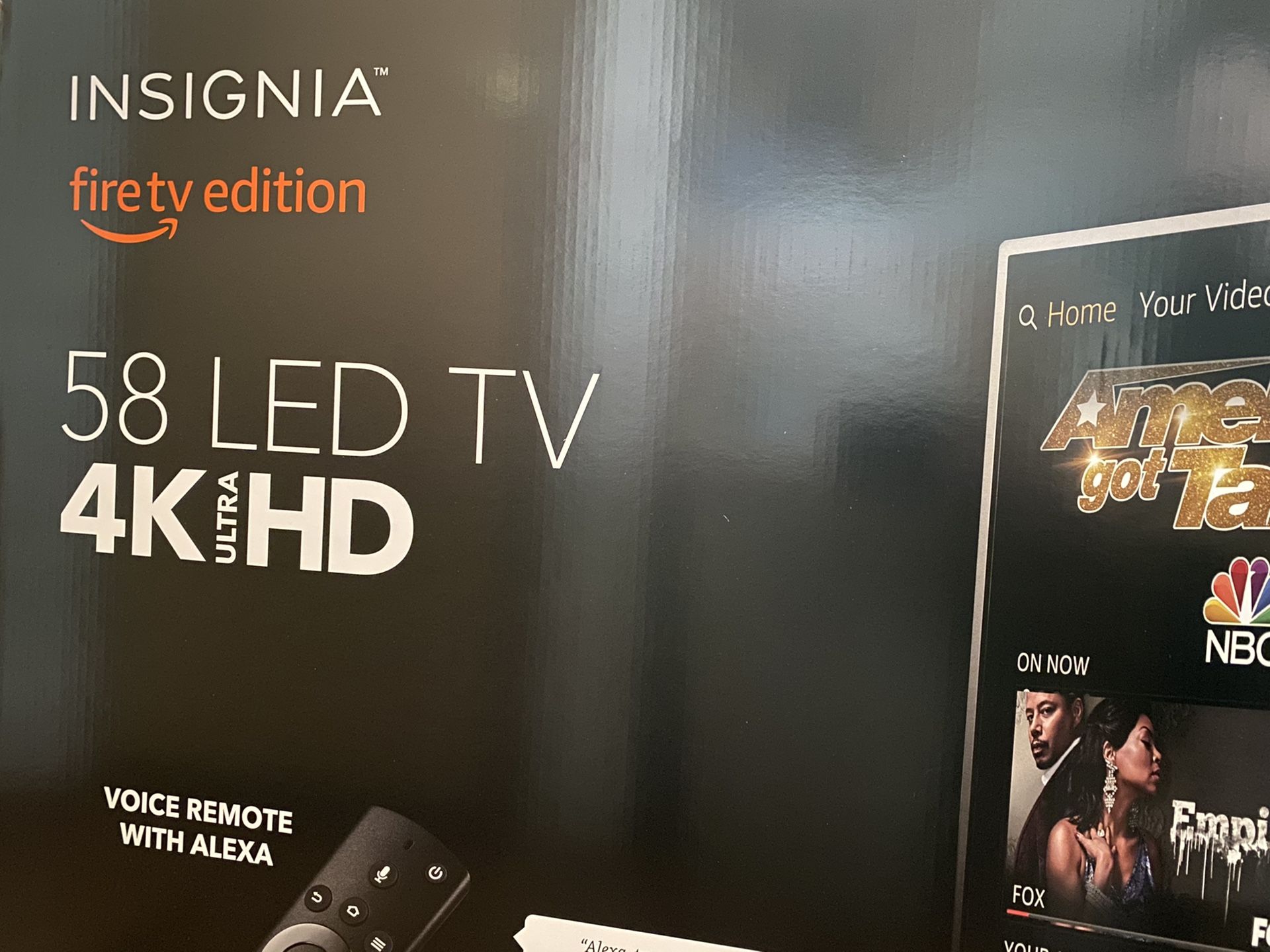 Insignia 58” Fire TV (Brand new unopened box)