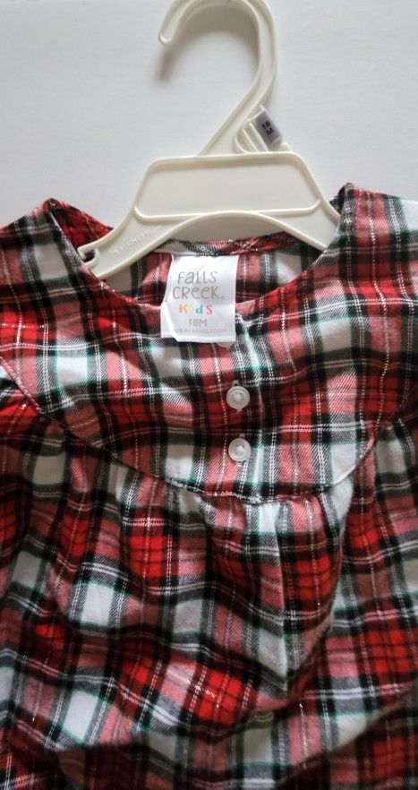 Girls 18m Black White Red Shirt