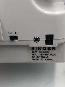 Singer Tiny Serger Sewing machine TS-380 Plus New Open Box  Thumbnail
