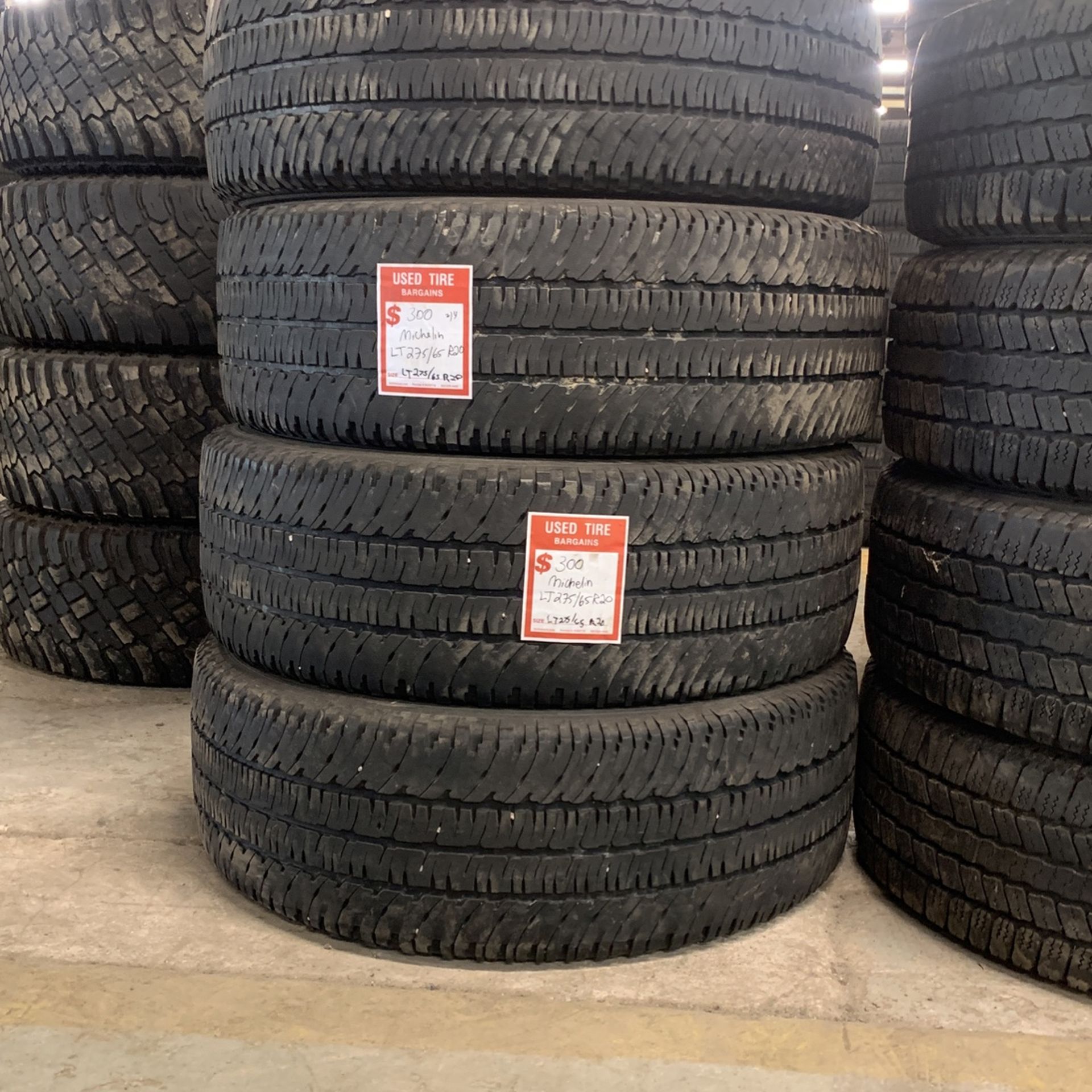 LT 275 65 20 LT275/65R18 Michelin LTX A/T SetOf (4) Tread Depth 8:4/32 ...