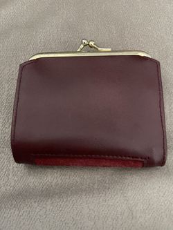 Women's soft leather small wallet with ID window coin purse  Size : W / 3,5 / H / 4,5 Thumbnail