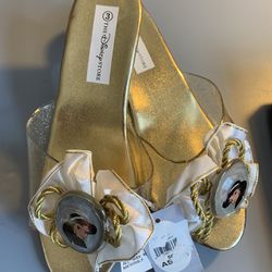 Costume- Disney Princess Jasmine Shoes- Size 3- New  Thumbnail