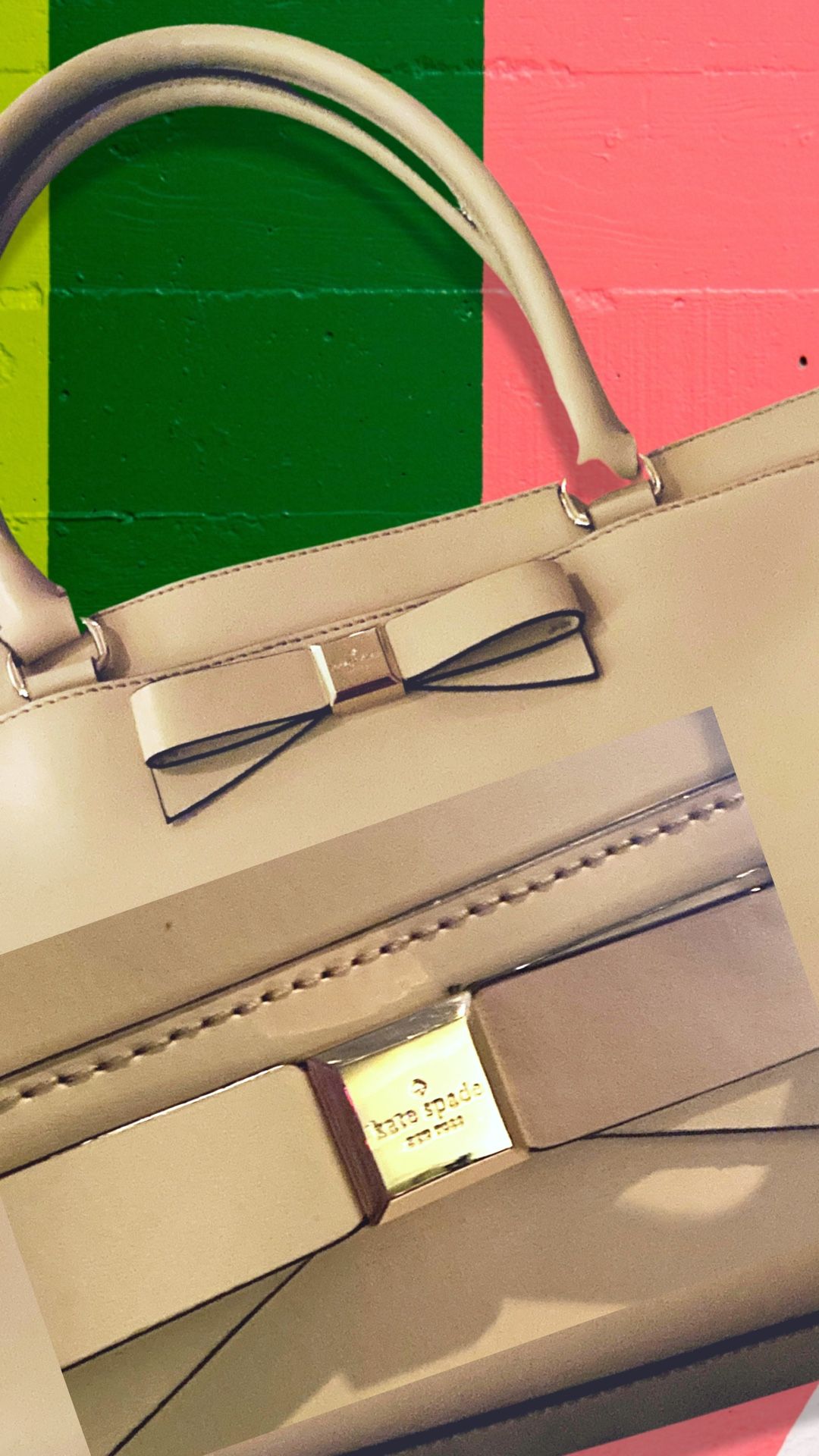 Kate spade New York Montford Park Smooth Jovi Satchel In "A perfect Beige" (NWOT)