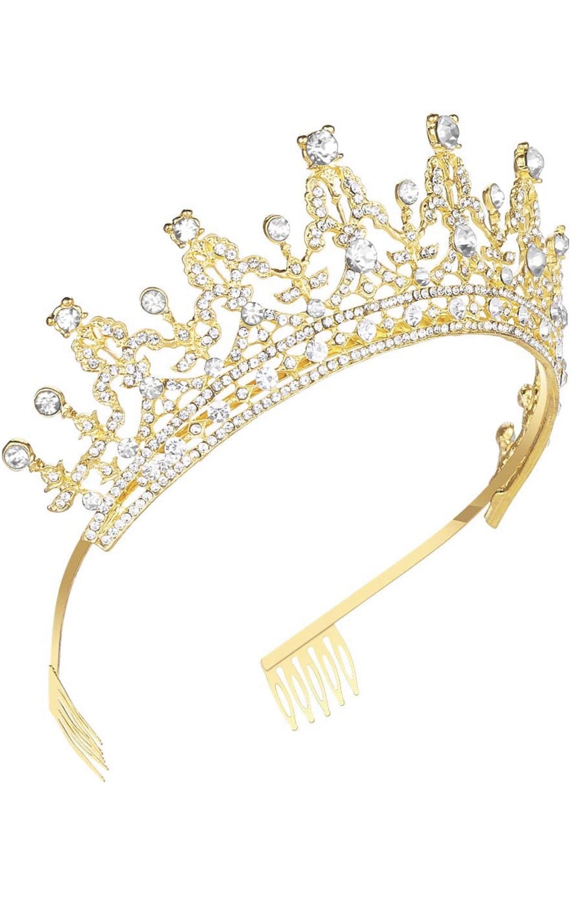 Gold Rhinestone tiara
