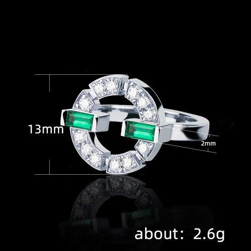 "Trendy Design Zircon Unique Hollow Rings for Women, PD792
 
  