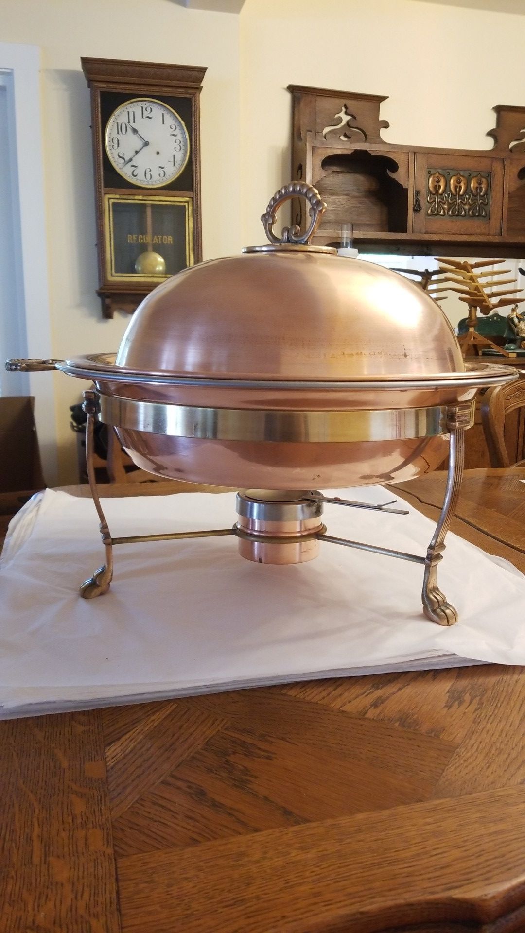 Copper & Brass Chafing Dish Stunning