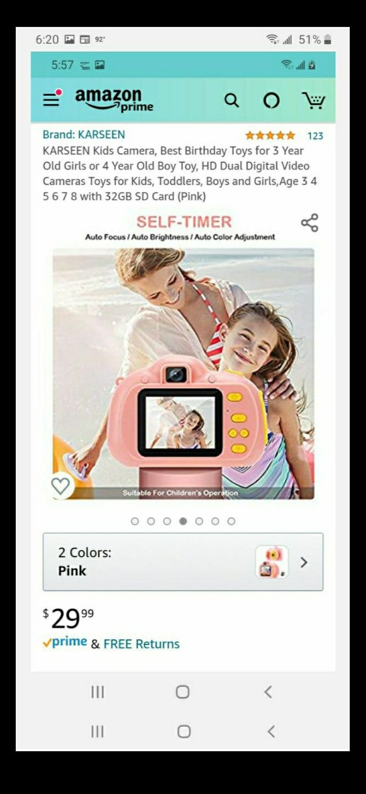HD digital camera for kids.