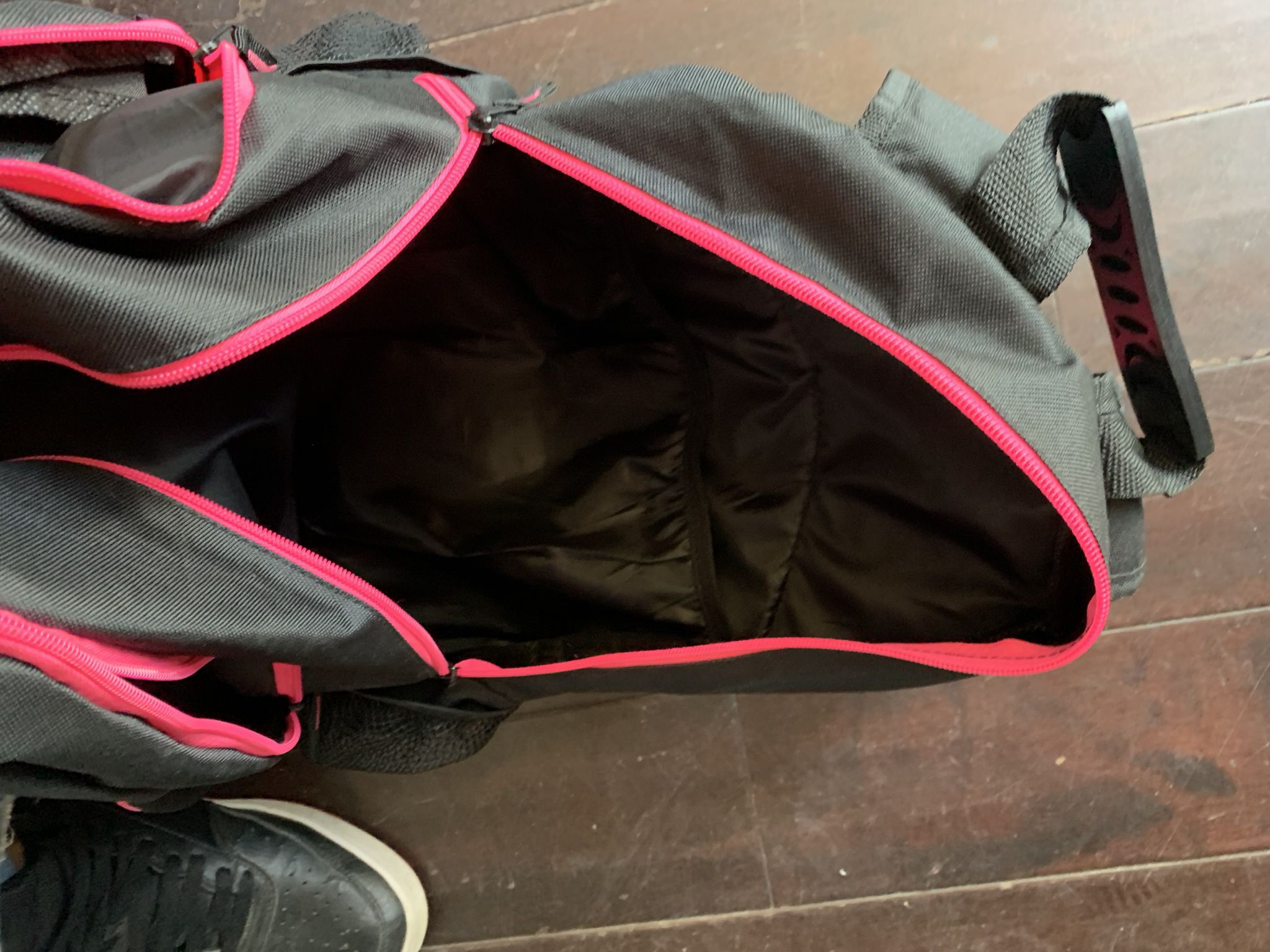 la angels baseball black/pink backpack