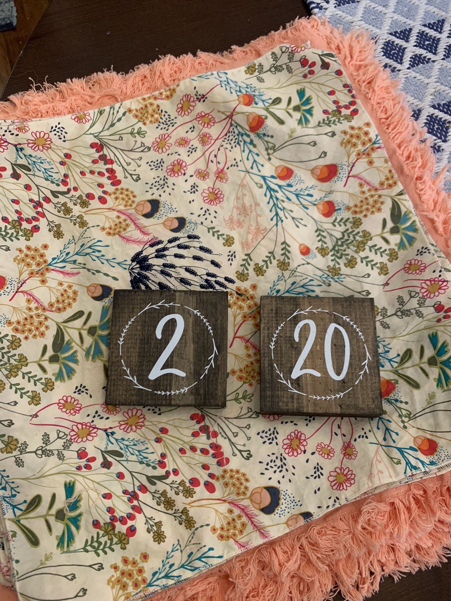Wedding Table Numbers 1-20