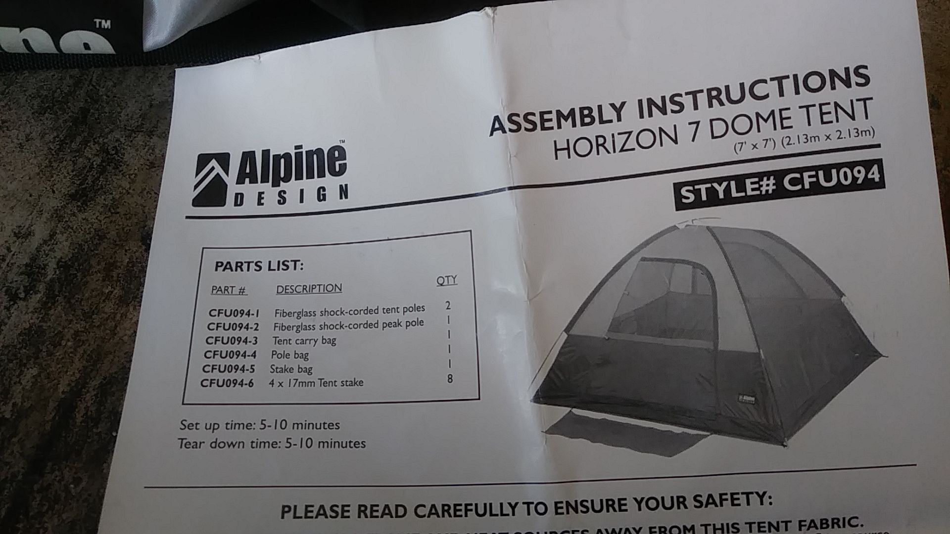New Alpine design Horizon 7 Dome Tent for Sale in Carlsbad, CA - OfferUp