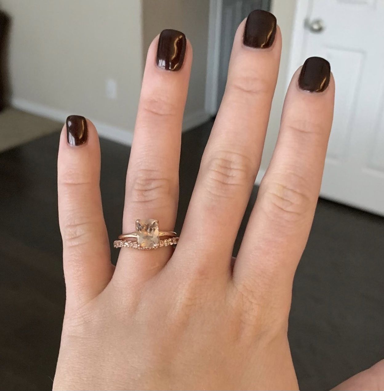 Rose Gold Morganite Set