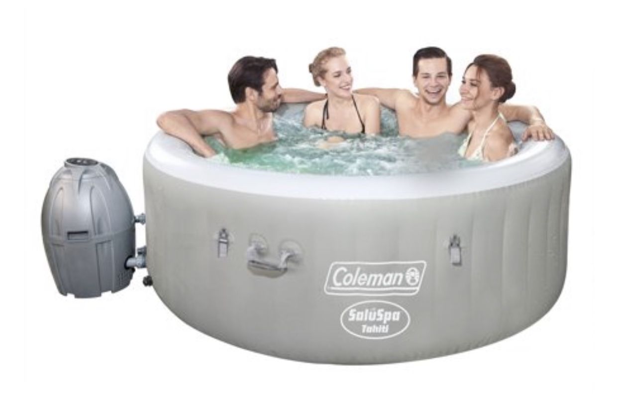 Coleman SaluSpa 71" x 26" Tahiti AirJet Inflatable Hot Tub, 2-4 Person, BRAND NEW IN BOX