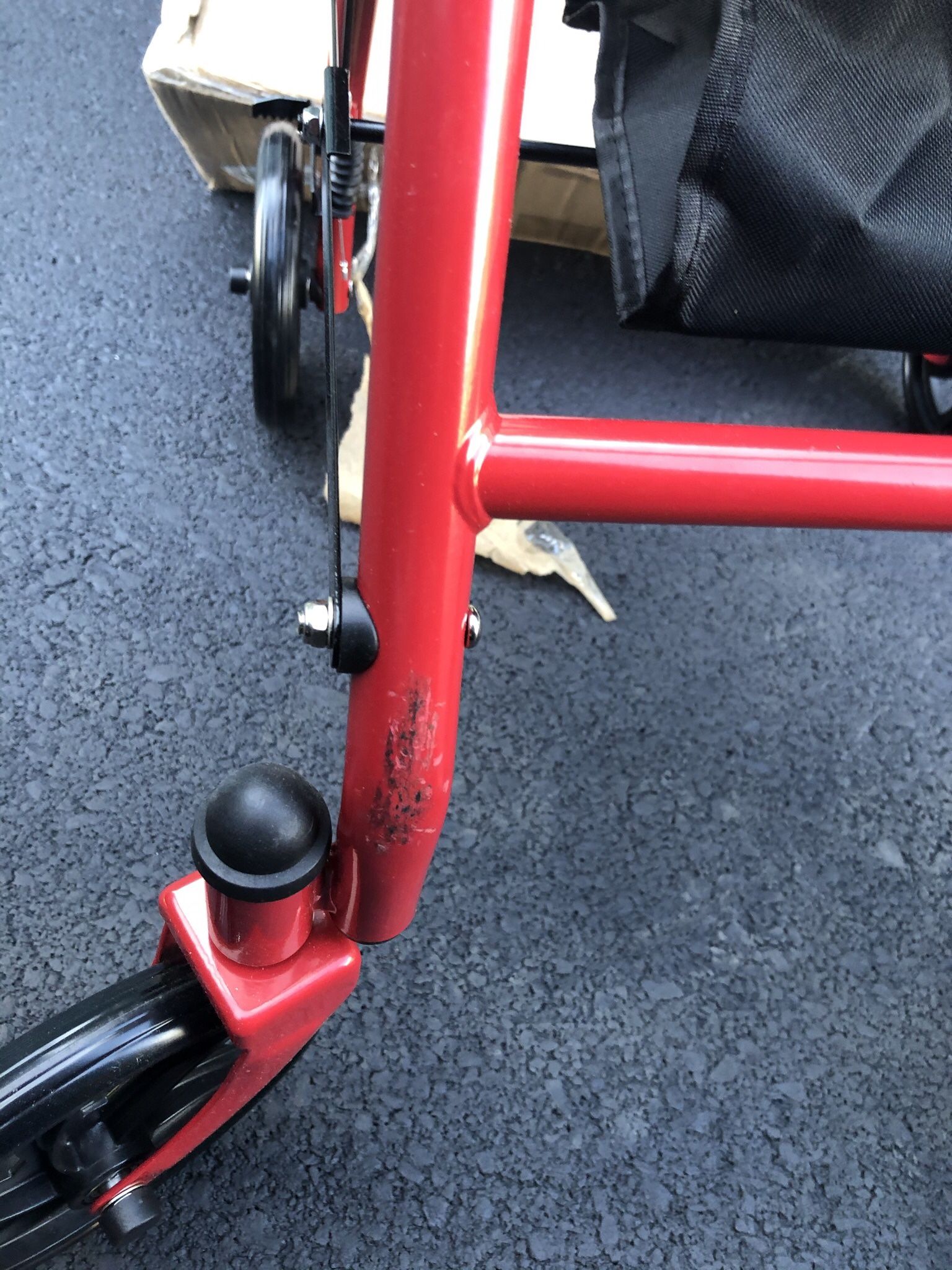 Brand New 4wheel Walker with small dent