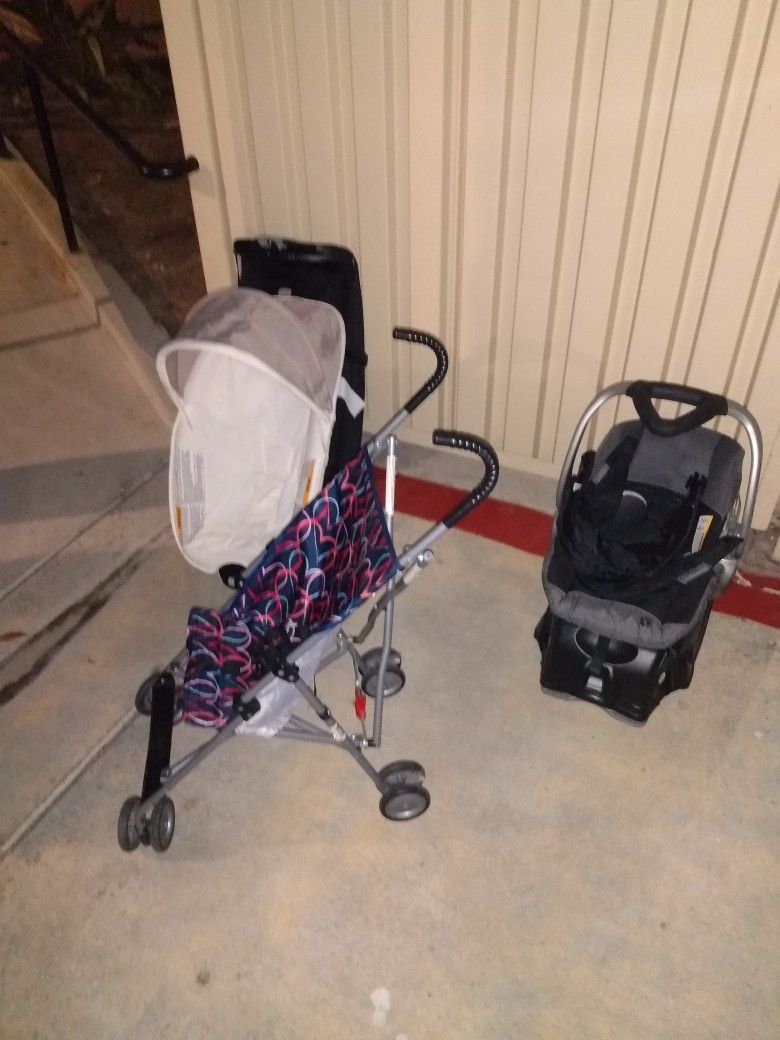 Baby Car Seat, Stroller, And Bed